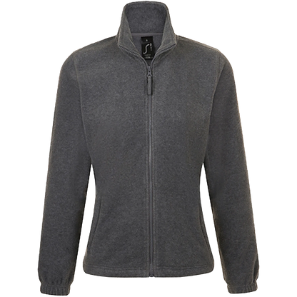 SOL´S Fleecejacke North Damen Grey Melange Front 
