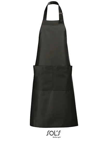 SOL´S Latzschürze Gala Dark Grey (Solid) Front 