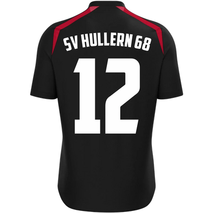 Macron SV Hullern 1968 | Macron Trikot WYRM schwarz Front 