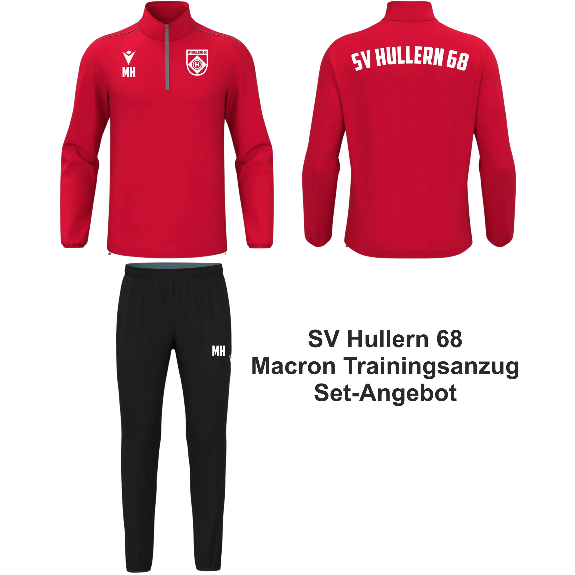 Macron SV Hullern 1968 | Macron Anzug Quarter-Zip HAVEL/ARCHEN Front