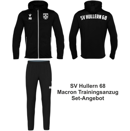 Macron SV Hullern 1968 | Macron Anzug Jacke FREYR/ARCHEN schwarz Front 