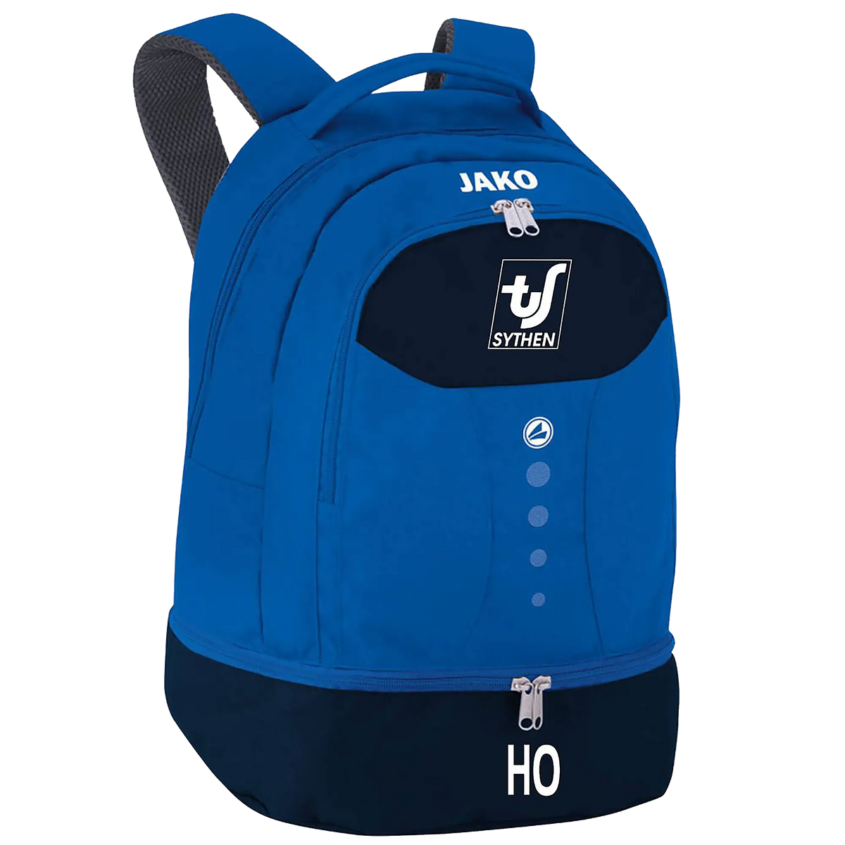 JAKO TuS Sythen Rucksack TLS 32L blau Front #farbe_blau