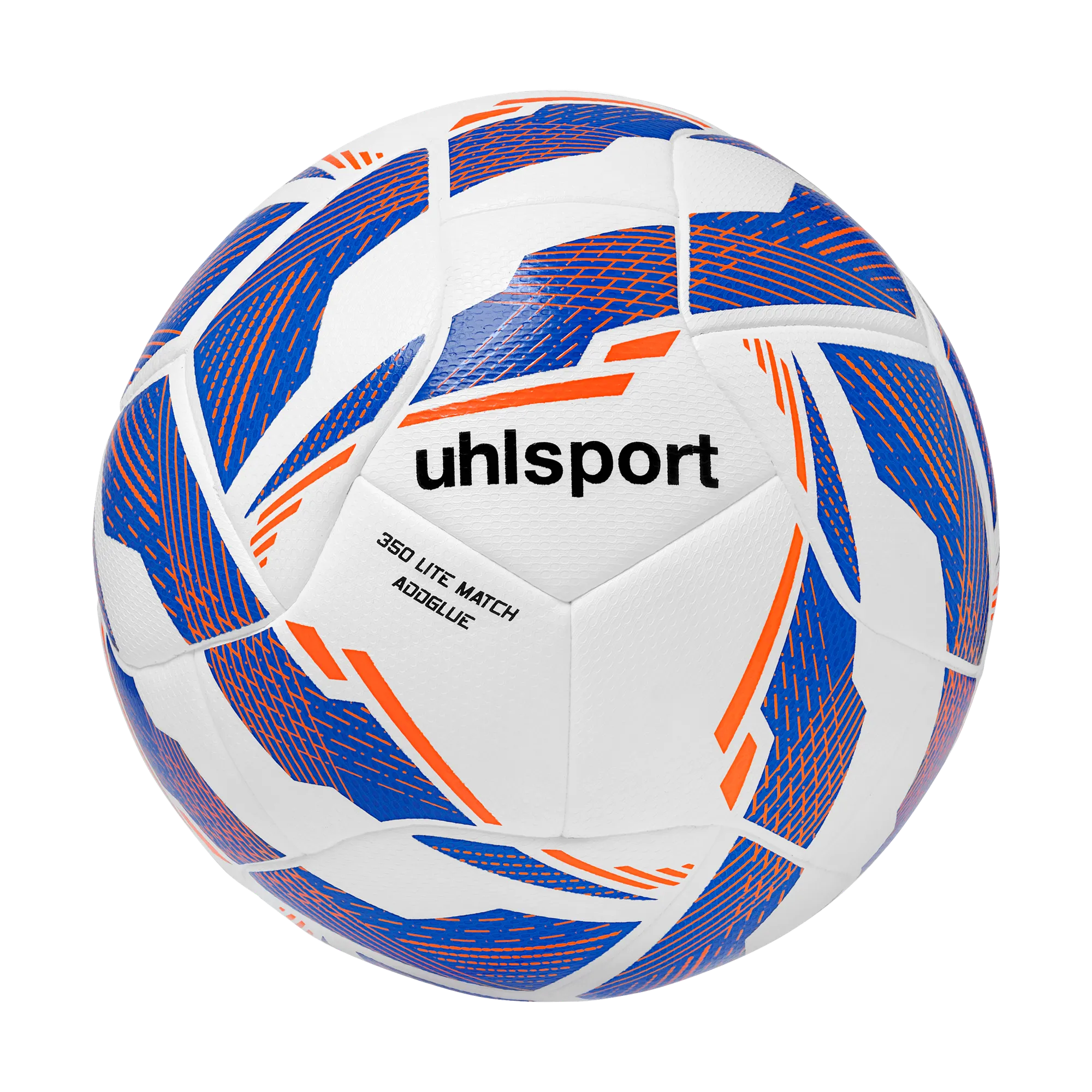 uhlsport Fußball 350 Lite Match Addglue Unisex weiss-royal-fluo-orange Front #farbe_weiss-royal-fluo-orange
