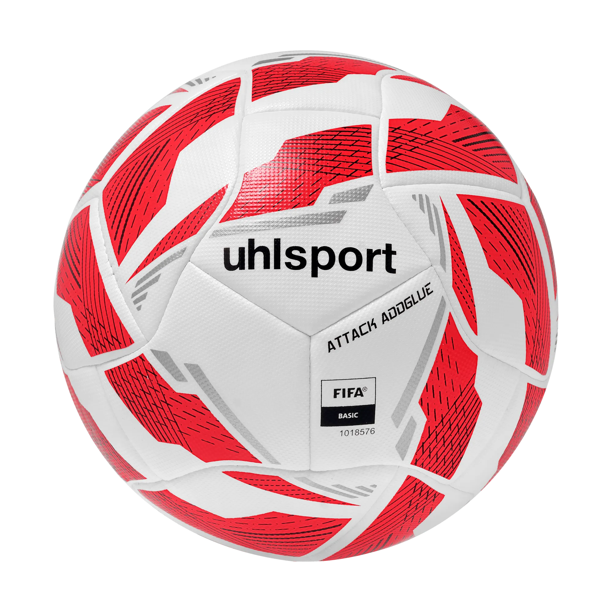 uhlsport Fußball Attack Addglue Unisex weiss-rot-silber Front 
