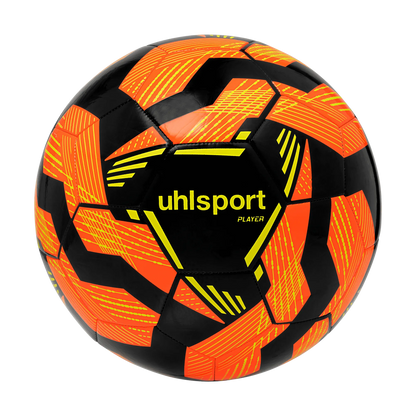uhlsport Fußball Player Unisex schwarz-fluo-rot-fluo-gelb Front 