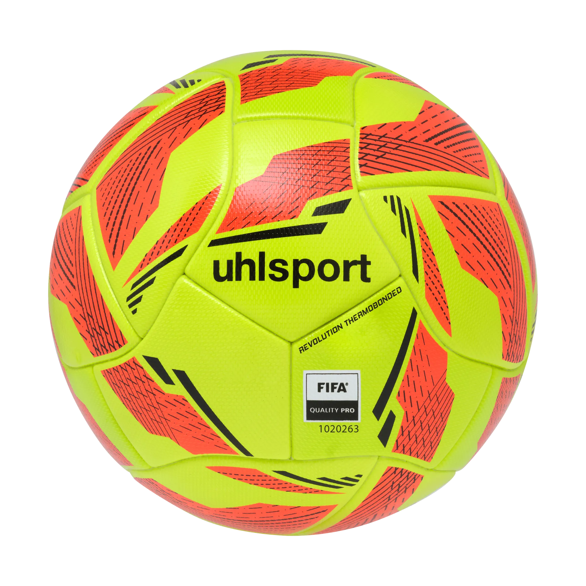 uhlsport Fußball Revolution Thermobonded Unisex fluo-gelb-fluo-rot-schwarz Front 