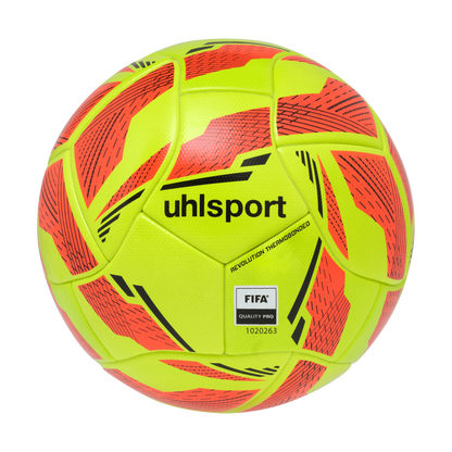 uhlsport Fußball Revolution Thermobonded Unisex fluo-gelb-fluo-rot-schwarz Front 
