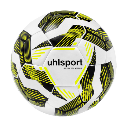uhlsport Fußball Soccer Pro Addglue Unisex weiss-schwarz-fluo-gelb Front 