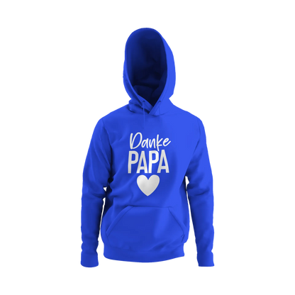 BIGTIME Vatertag Danke Papa Hoodie Unisex Royalblau Front 