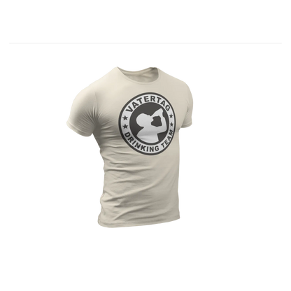 BIGTIME Vatertag Drinking Team T-Shirt Unisex Sand Front 