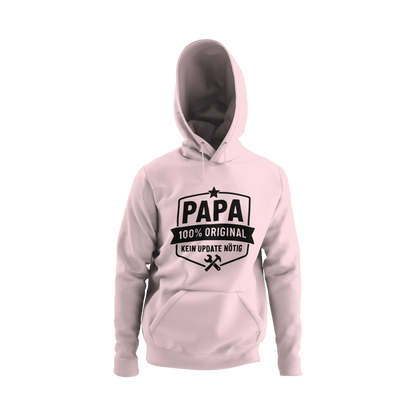 BIGTIME Vatertag Papa 100% Original Hoodie Unisex Rosa Front 