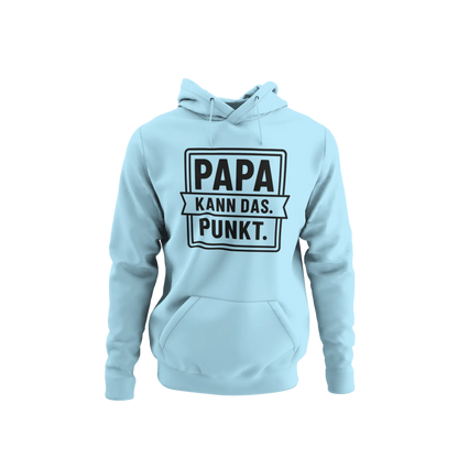 BIGTIME Vatertag Papa kann das Hoodie Unisex Himmelblau Front 