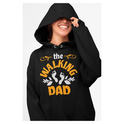 BIGTIME Vatertag The Walking Dad 2 Hoodie Damen schwarz Front 