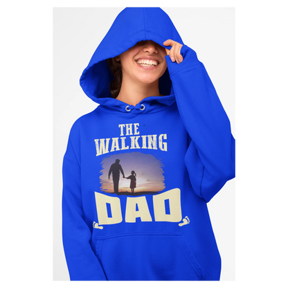 BIGTIME Vatertag The Walking Dad Hoodie Damen royalblau Front 
