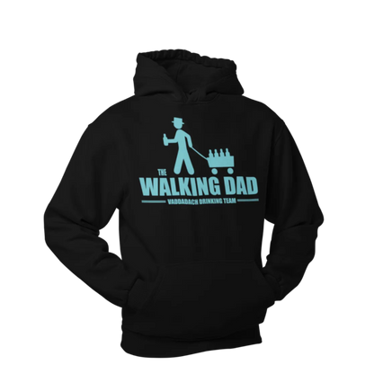 BIGTIME Vatertag Vaddadach Walking Dad Hoodie Unisex Schwarz Front 