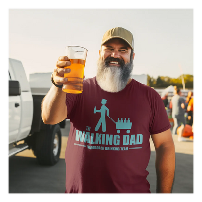 BIGTIME Vatertag Vaddadach Walking Dad T-Shirt Unisex Burgundy Front 