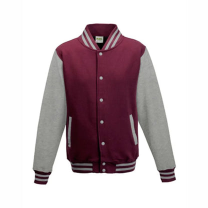 BIGTIME Wenzel´s Barber Shop - Unisex Varsity College Jacke bordeaux Front 