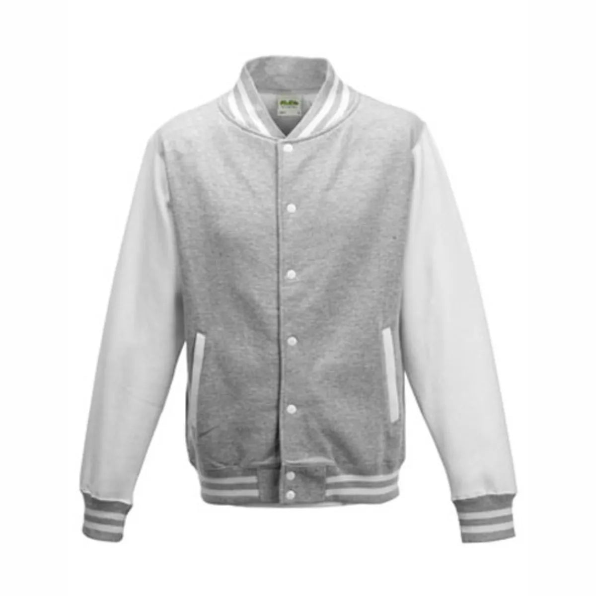 BIGTIME Wenzel´s Barber Shop - Unisex Varsity College Jacke grau Front 