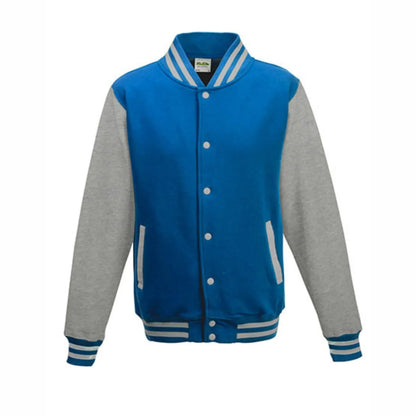 BIGTIME Wenzel´s Barber Shop - Unisex Varsity College Jacke hellblau Front 
