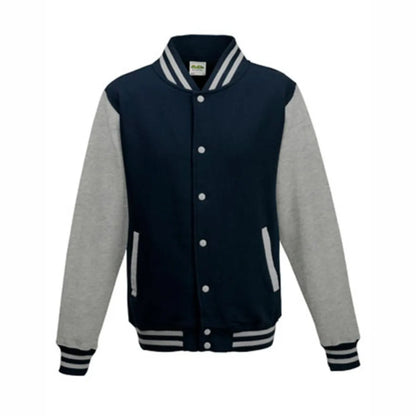 BIGTIME Wenzel´s Barber Shop - Unisex Varsity College Jacke marineblau Front 