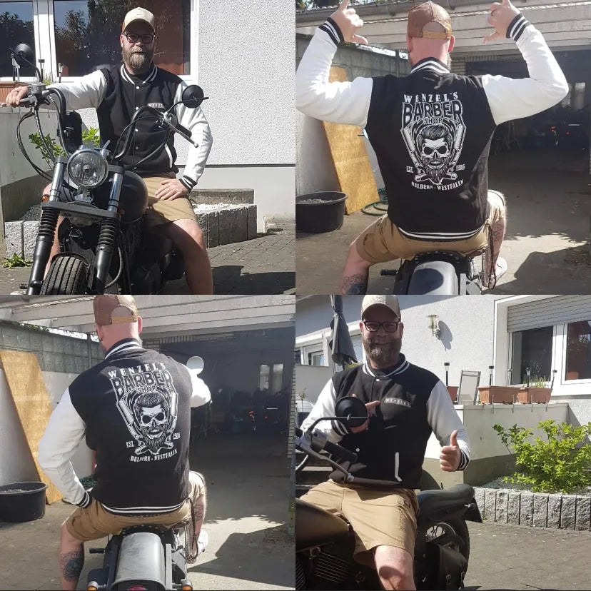 BIGTIME Wenzel´s LIMITED EDITION SKULL College Jacke - Die Jacke ist auf 60 Stück Limitiert! Front