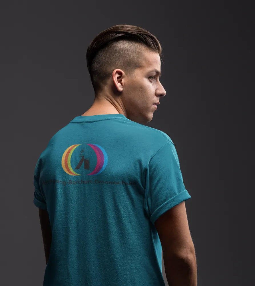 BIGTIME WoBoGe Herren T-Shirt royalblau Rücken 