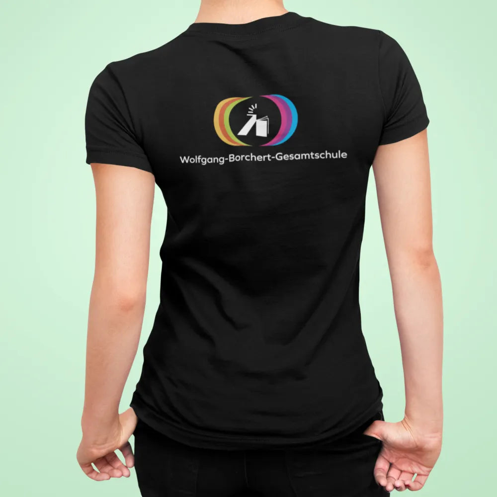 BIGTIME WoBoGe Damen T-Shirt schwarz Rücken #farbe_schwarz