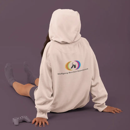 BIGTIME WoBoGe Damen Kapuzenpullover rosa Rücken 