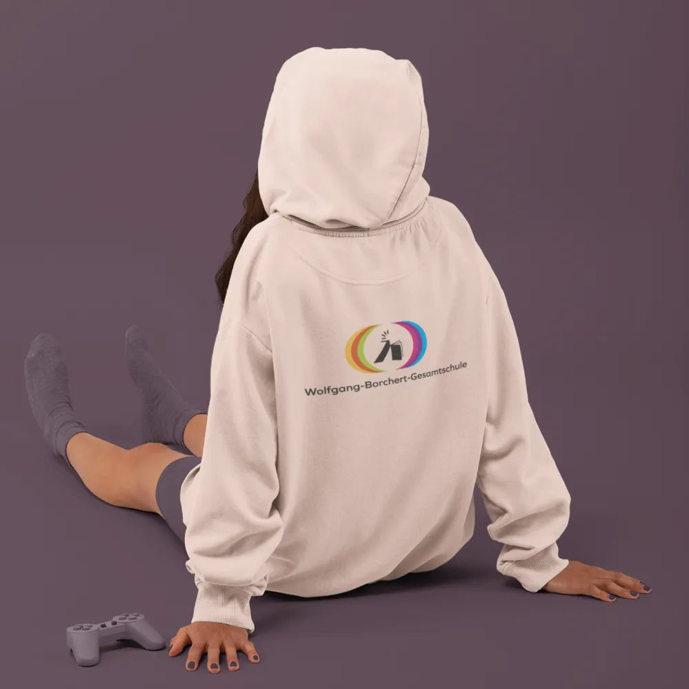 BIGTIME WoBoGe Damen Kapuzenpullover rosa Rücken 