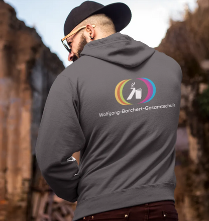BIGTIME WoBoGe Herren Kapuzenpullover anthrazit Rücken 