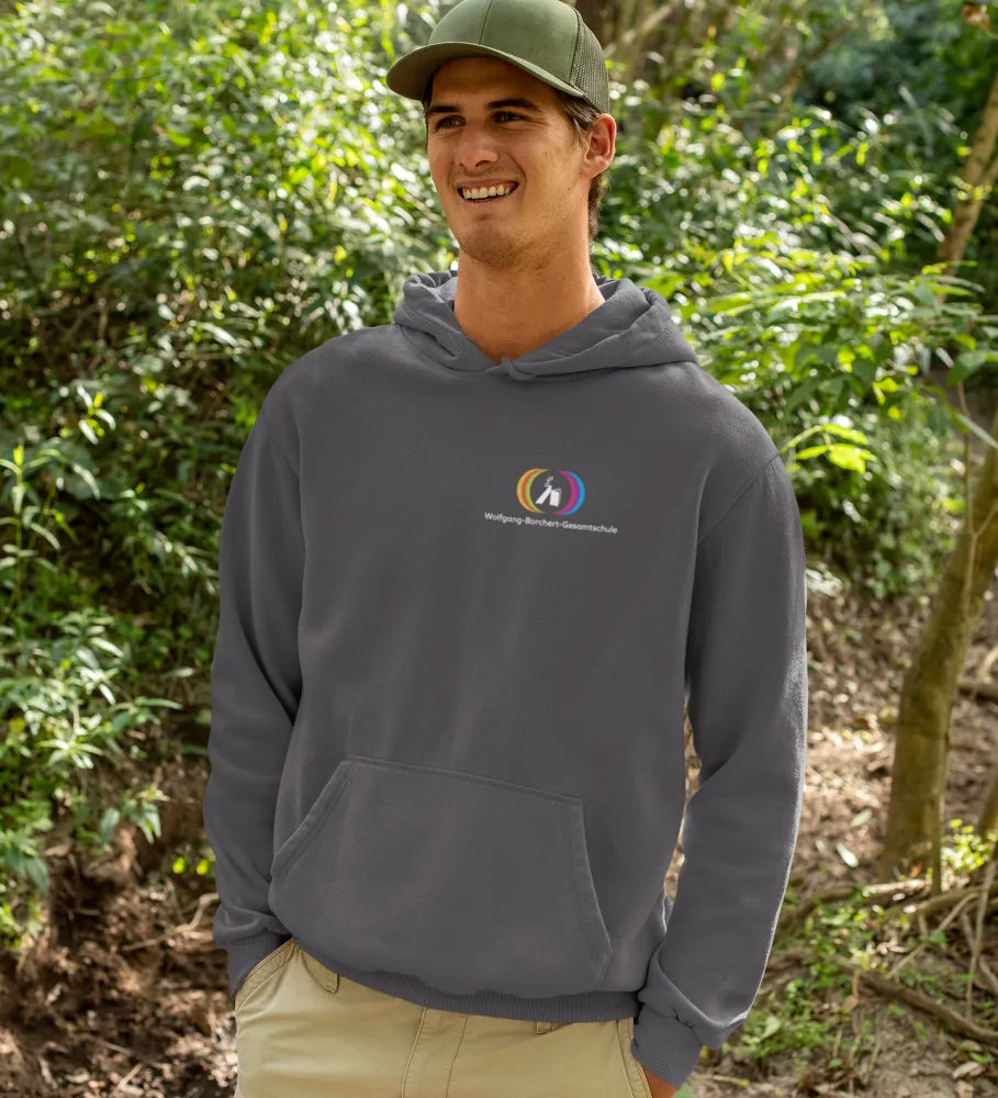 BIGTIME WoBoGe Herren Kapuzenpullover anthrazit Front 