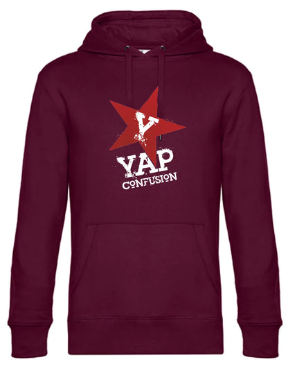 BIGTIME YAP Confusion Kapuzenpullover Herren bordeaux Front 
