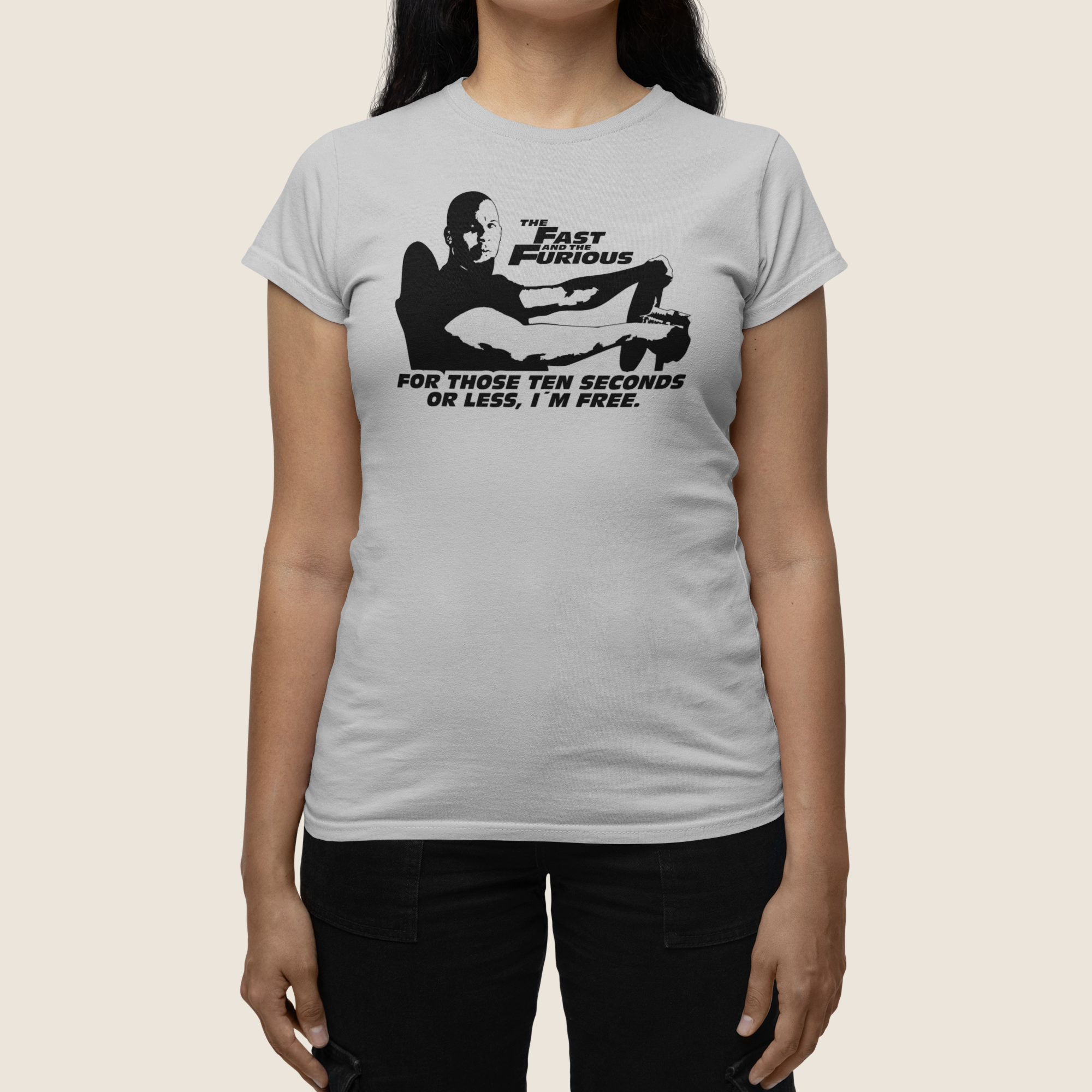 T-Shirt Vin Diesel The Fast & The Furious Film Shirt grau E39
