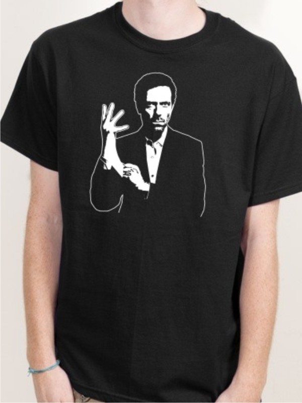 T-Shirt Dr. House Serien Shirt schwarz E43