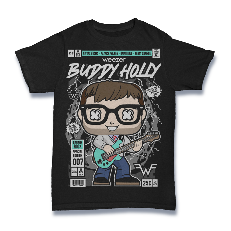 Weezer Buddy Holly T-Shirt 