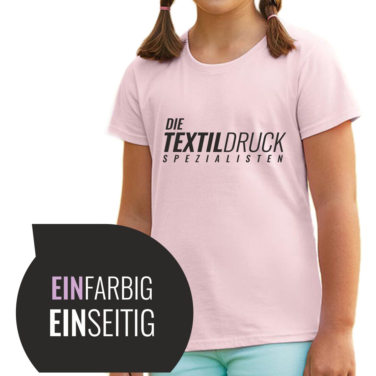 Kids Shirt, 1-farbig,1-seitig bedruckt, ab 25 Stk.