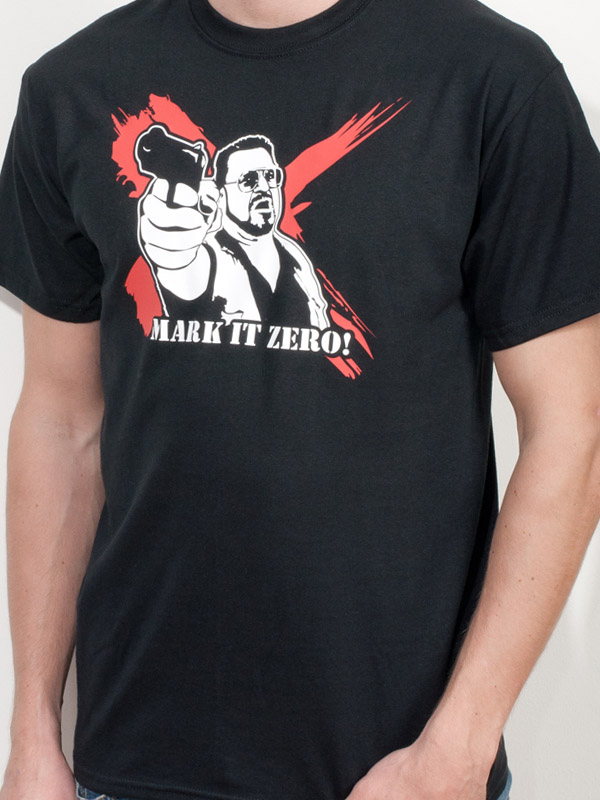 T-Shirt Lebowski Walter Sobchak schwarz E94
