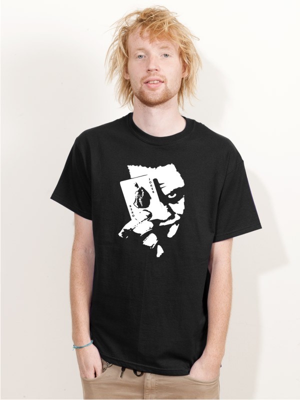 T-Shirt Heath Ledger Joker Film  Shirt schwarz E52