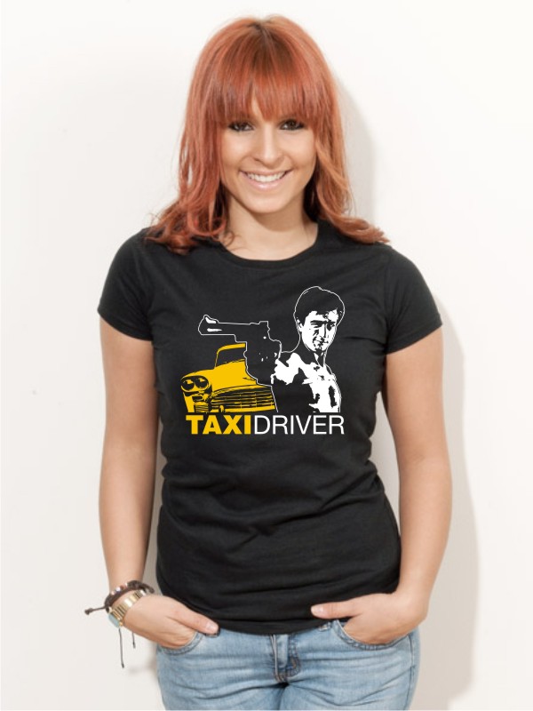 T-Shirt Taxi Driver Robert de Niro schwarz E89