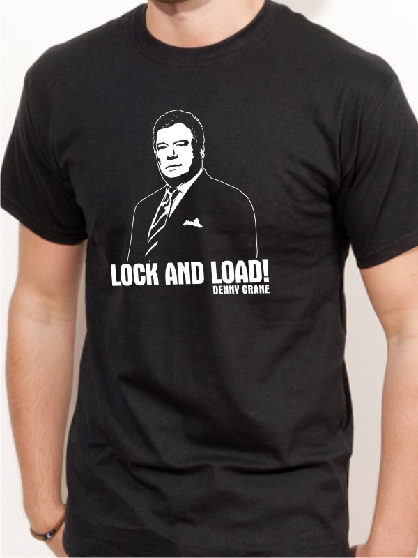 T-Shirt Denny Crane Lock & Load Shirt schwarz E105