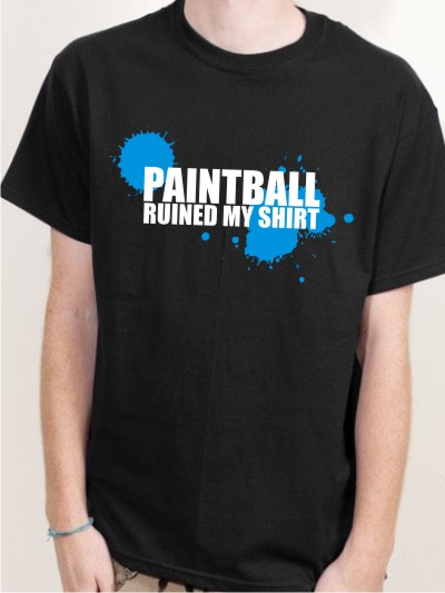 BIGTIME "paintball ruined my shirt" T-Shirt schwarz PB2