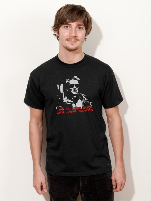 T-Shirt Terminator Arnold Schwarzenegger Shirt schwarz E102