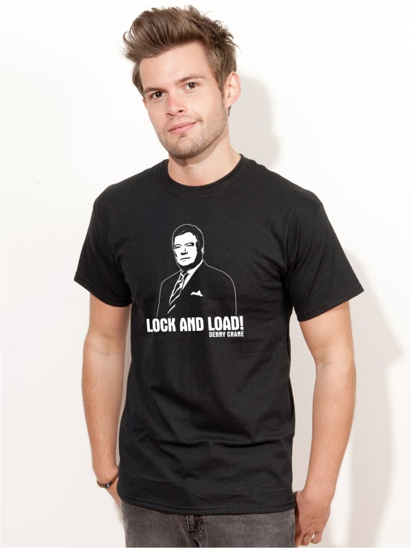 T-Shirt Denny Crane Lock & Load Shirt schwarz E105