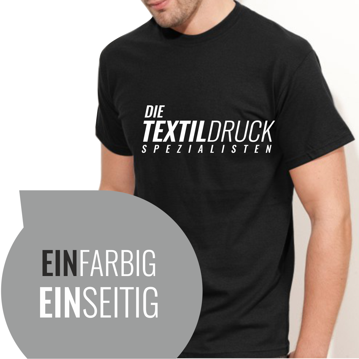 T-Shirt, 1-farbig, 1-seitig bedruckt, ab 100 Stk.