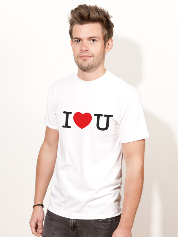 T-Shirt I Love YOU IL5 weiss