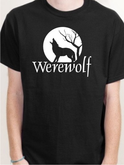 Halloween T-Shirt Werwolf Herren Shirt H9