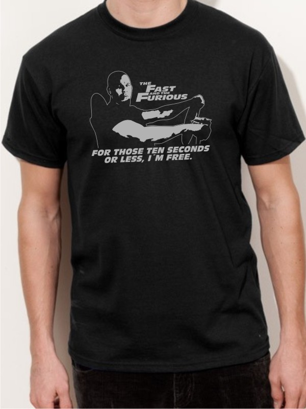 T-Shirt Vin Diesel The Fast & Furious Film Shirt schwarz E40