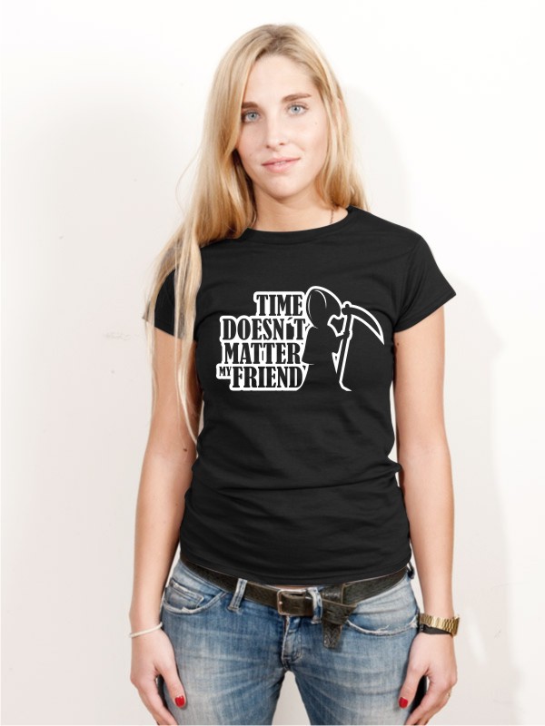 Halloween T-Shirt TIME DOESN´T MATTER Damen Shirt H23