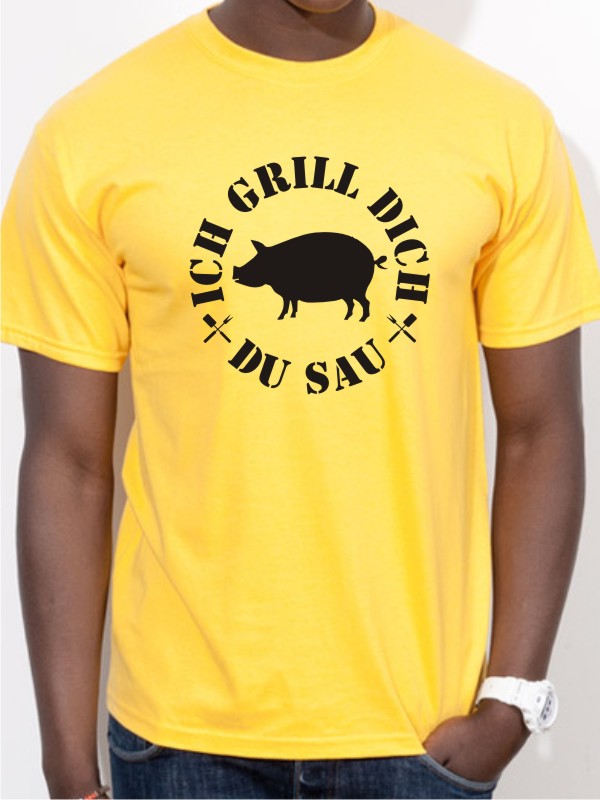 T-Shirt Ich grill Dich Herren - G4